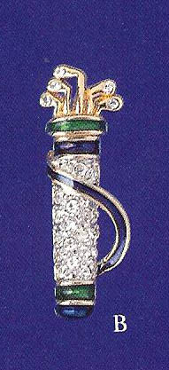 CRYSTAL GOLF BAG PIN