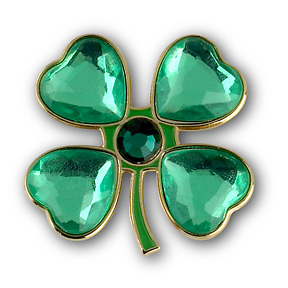 CRYSTAL 4 LEAF CLOVER BALL MARKER