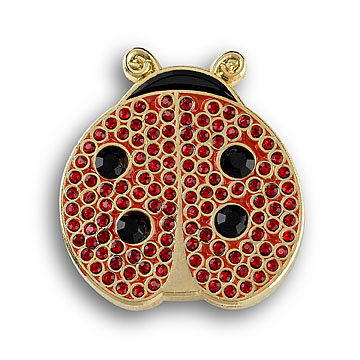 GLITZ LADY BUG BALL MARKER