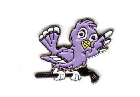 PURPLE BIRDIE BALL MARKER